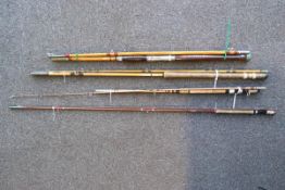 Four assorted rods - ABU Zoom Spinning, Milbro fly rod,