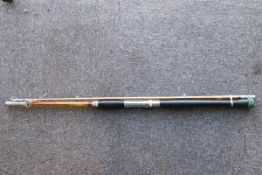 A two piece cane boat rod