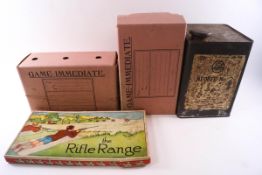 Vintage game postage boxes,