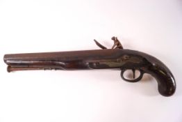 An early 19th century flintlock pistol