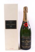 A bottle of Moet et Chandon Champagne, 1998,
