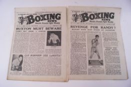 A quantity of 'Boxing News' newspapers 1951-1954,