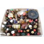 A box of miniatures - spirits and liqueurs