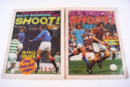 A box of 'Shoot' 1960's football magazines
