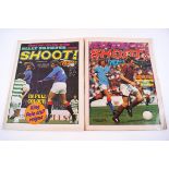 A box of 'Shoot' 1960's football magazines