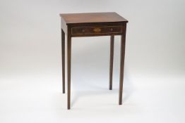 A 19th century mahogany occasional table with single drawer,