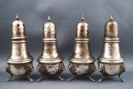 A set of four American "Sterling" casters,