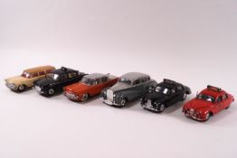 Six 1950s & 60s Corgi and Dinky die-cast cars: Plymouth Sports Suburban, 2.