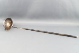 A George III silver punch ladle,