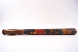 A Victorian wooden truncheon from the Kent constabulary,
