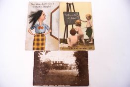 A collection of Victorian and early 20th century postcards including WWI