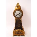 A French miniature longcase clock, painted in the Vernis Martin style,