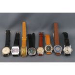 Eight vintage mechanical watches