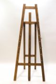 A large artists' easel,