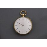 A 19th century Swiss 18ct gold open face 1/4 repeat pocket watch,