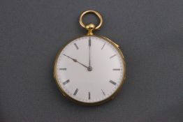 A 19th century Swiss 18ct gold open face 1/4 repeat pocket watch,