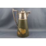 A late Victorian Aesthetic movement claret jug,