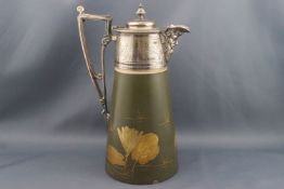 A late Victorian Aesthetic movement claret jug,