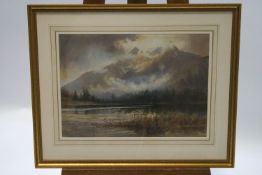 A Stephenson, Highland landscape, watercolour, signed lower left, 34cm x 48.