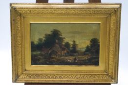 English School, 19th century, Landscape, oil on canvas,