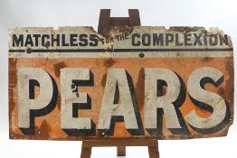 An original enamel advertising Pears sign,