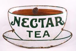 An original enamel sign for Nectar Tea,