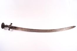 An Indian Tulwar sword,