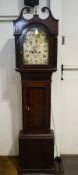 A 19th century Welsh oak eight day longcase clock, the painted dial inscribed Michael Marks,