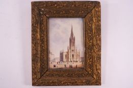 Ch Jurig, Cathedral, watercolour, signed and dated 1833, lower right, 24cm x 19.