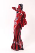 A Royal Doulton flambe figure, 'Eastern Grace', HN 3683, limited edition 1995/2500,
