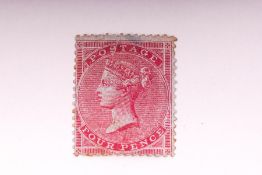 A Queen Victoria Four Penny Stamp