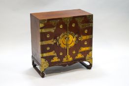 A Chinese style hardwood cabinet,
