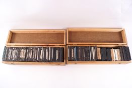 A collection of Victorian magic lantern slides and some 20th century slides,