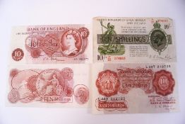 A collection of twenty unused Ten Shilling notes in two lots of sequence,