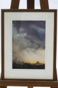 Ken Brown, Stormy Skies, watercolour, signed and dated '90 lower right,