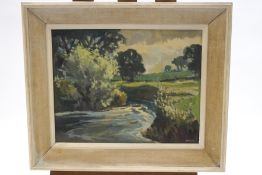 J.D.Howard, Deanwater, oil on board, signed lower right,, 38.