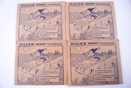 Four Halex Noddy Toothbrush jigsaws in original envelopes,