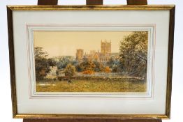 Martin Alford (British Contemporary), Wells Cathedral, watercolour, signed and dated, 1995,