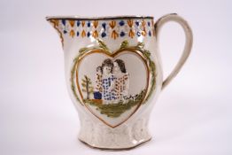 An early 19th century pearlware jug,