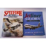 A collection of twenty four Aviation books: Civil and Military, Janes Aircraft WWI, ME262,