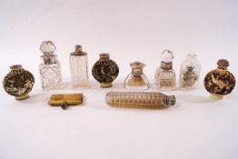 A collection of scent bottles,