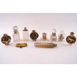 A collection of scent bottles,