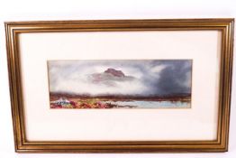 Eustace A Tozer (1869-1931), Mountain moorland scene, watercolour, signed lower left,