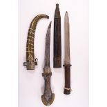 A German bayonet, the blade stamped Weyersberg Solingen,