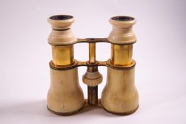 A pair of 19th century ivory opera glasses by Negretti & Zambra