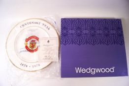 Manchester United Centenary year, Wedgwood Plate 1978,