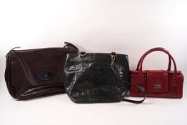 A Mulberry brown leather shoulder bag,