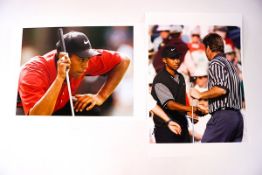 A collection of 55* Sport Press photos, 8 x 11 and smaller, Golf - including Tiger Woods, Boxing,
