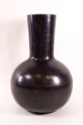 A 20th century tall necked bronze vase, possibly Chinese,