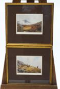 Vincent Balfour Brown, Stags in Highland landscape, set of four prints,